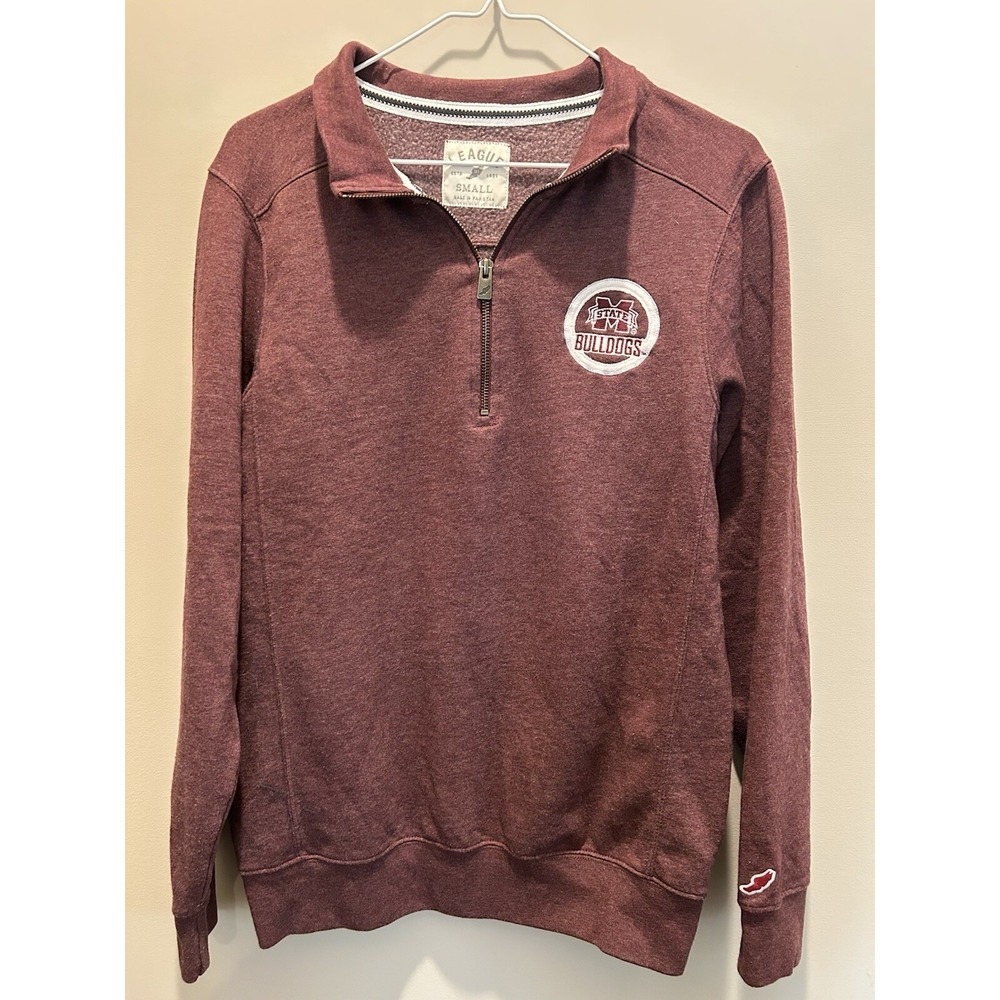 League Mississippi State Bulldogs Quarter Zip Small‎
